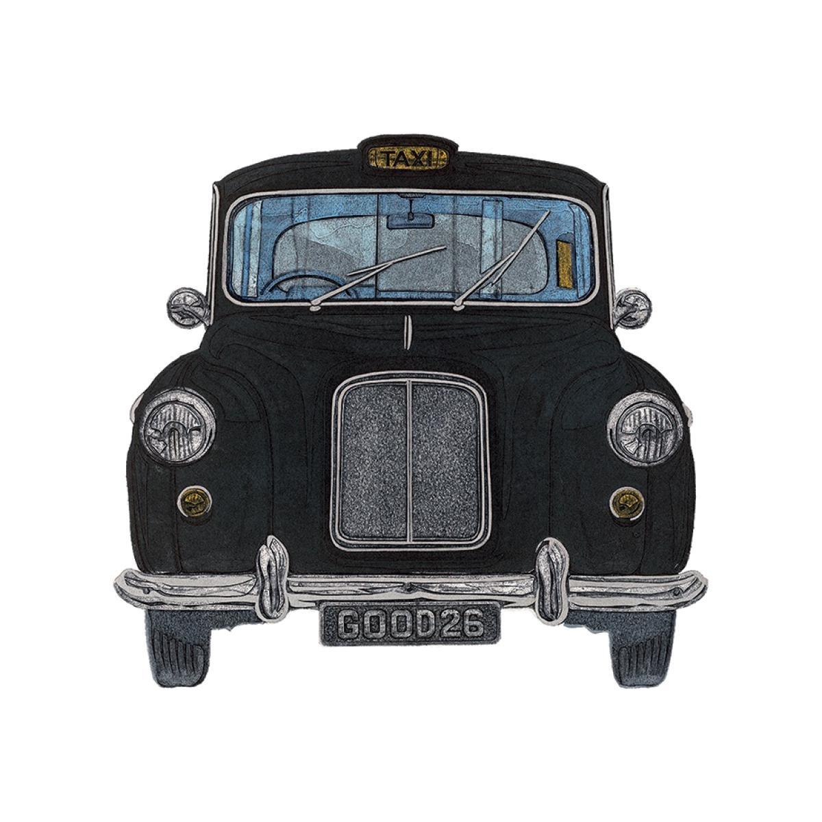Taxi 40 x 40cm Canvas Wall Art