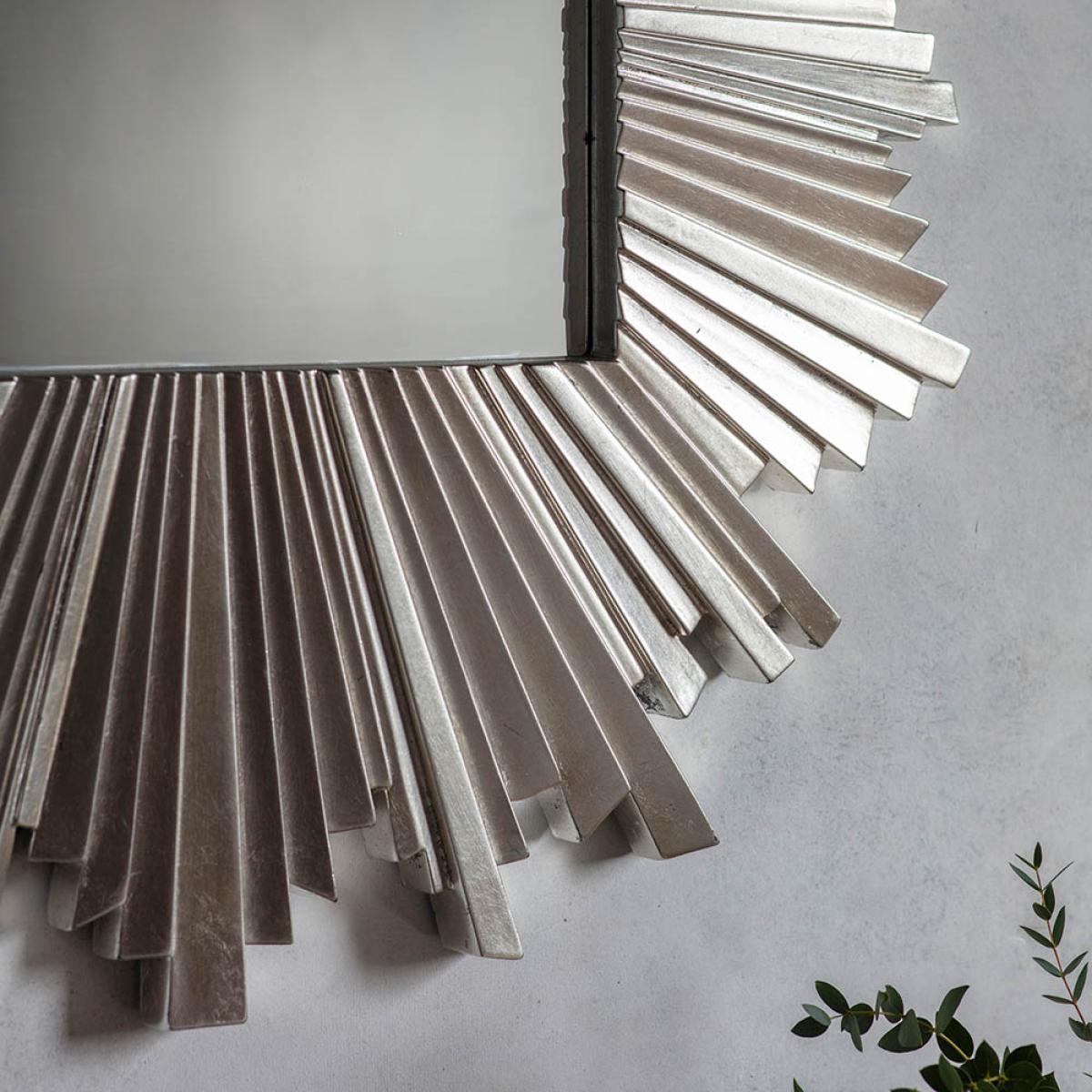 Oundle Large Rectangle Wall Mirror - Silver – image 2