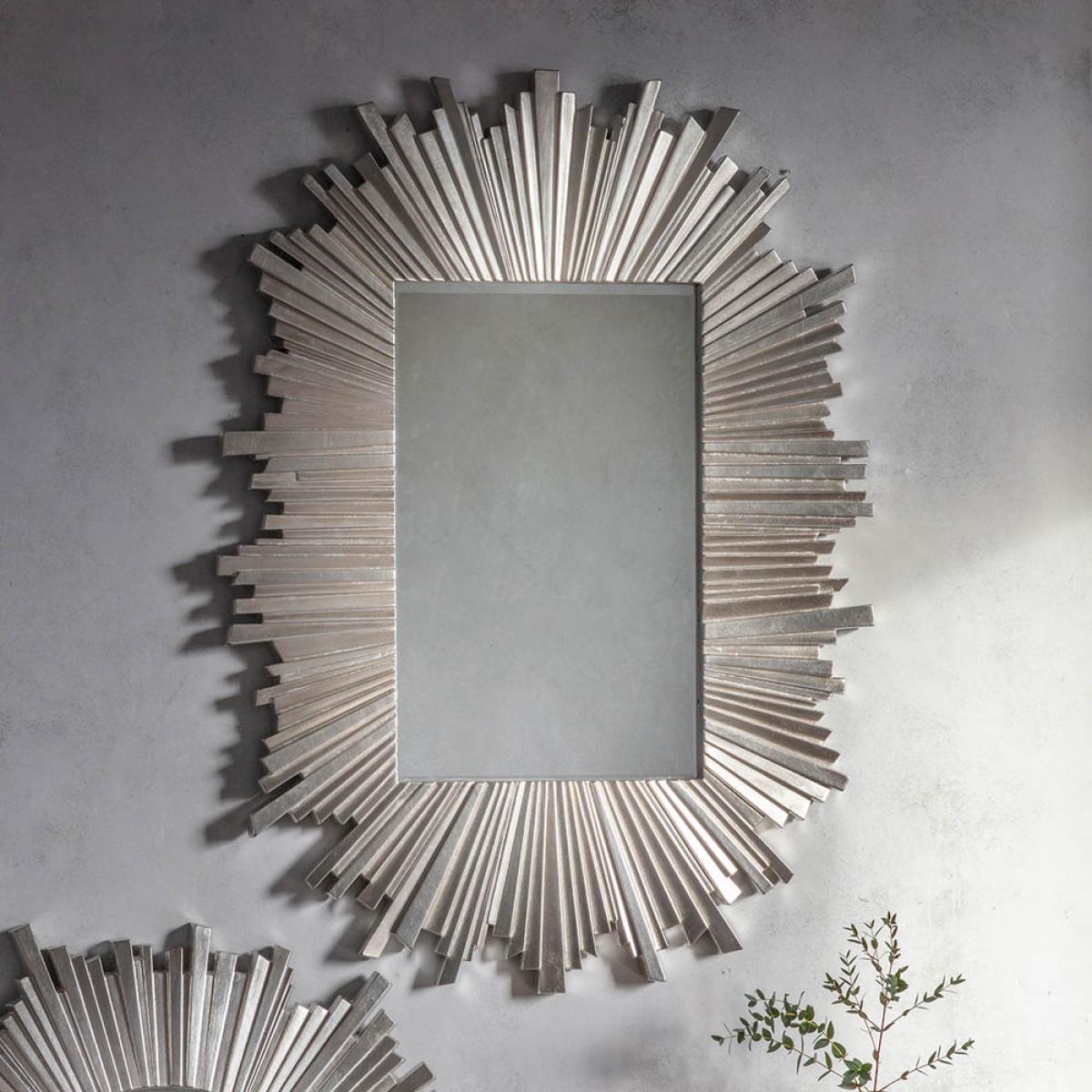 Oundle Large Rectangle Wall Mirror - Silver – image 3