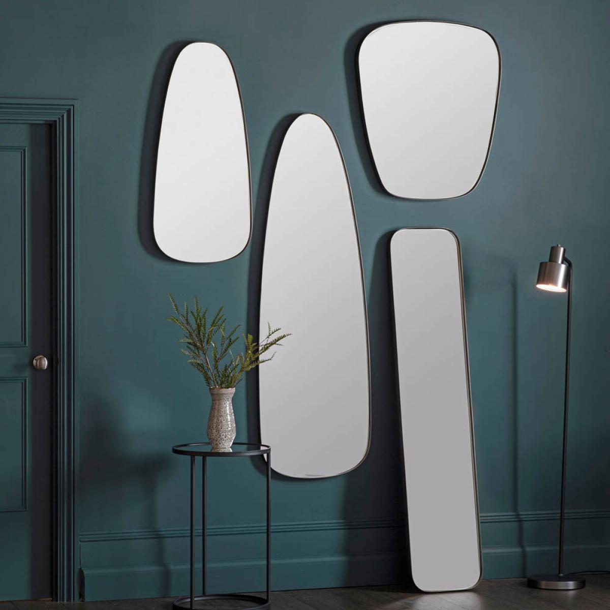Bovey Extra Large Rounded Rectangle Wall Mirror - Silver – image 3