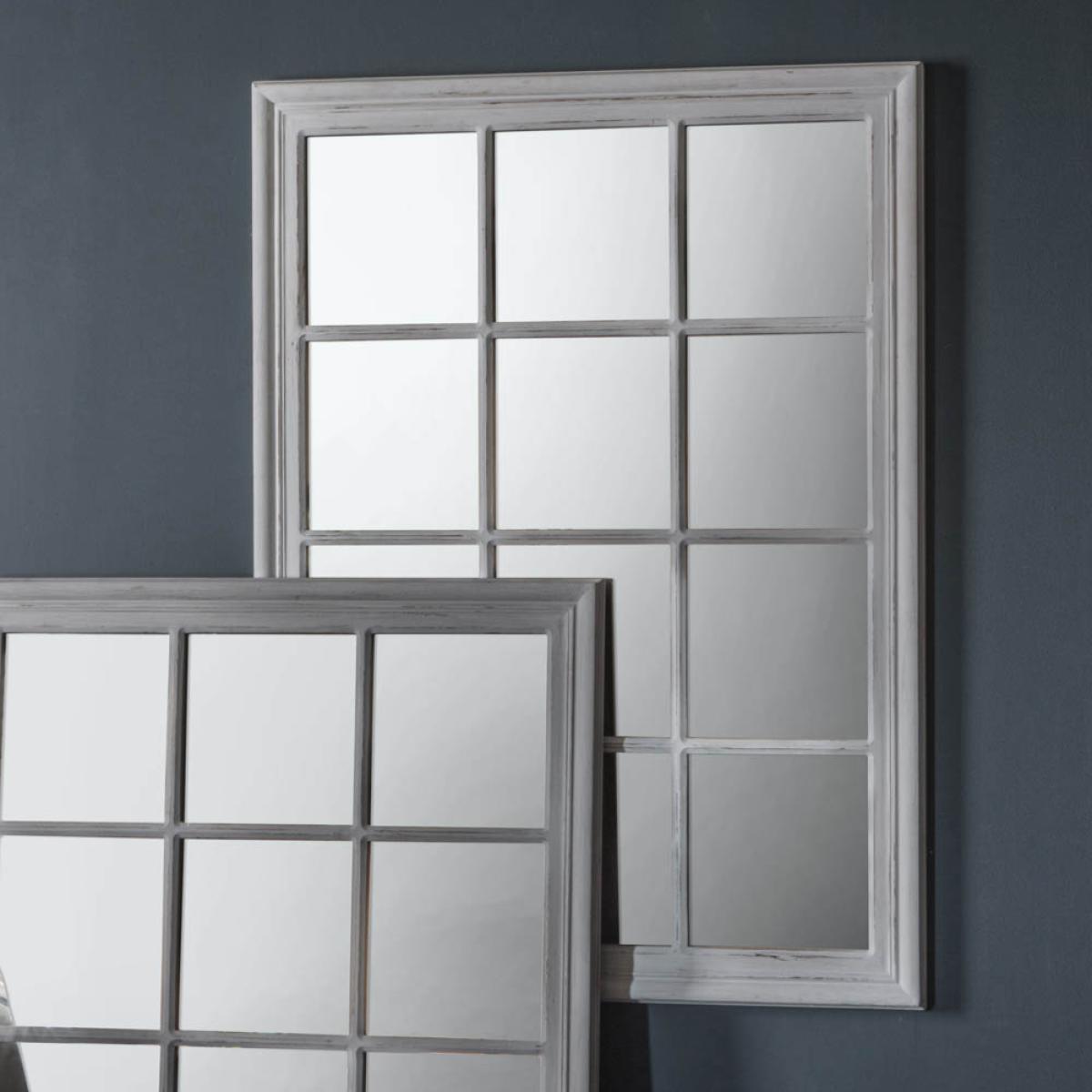 Darcy Large Rectangle Wall Mirror - White – image 2