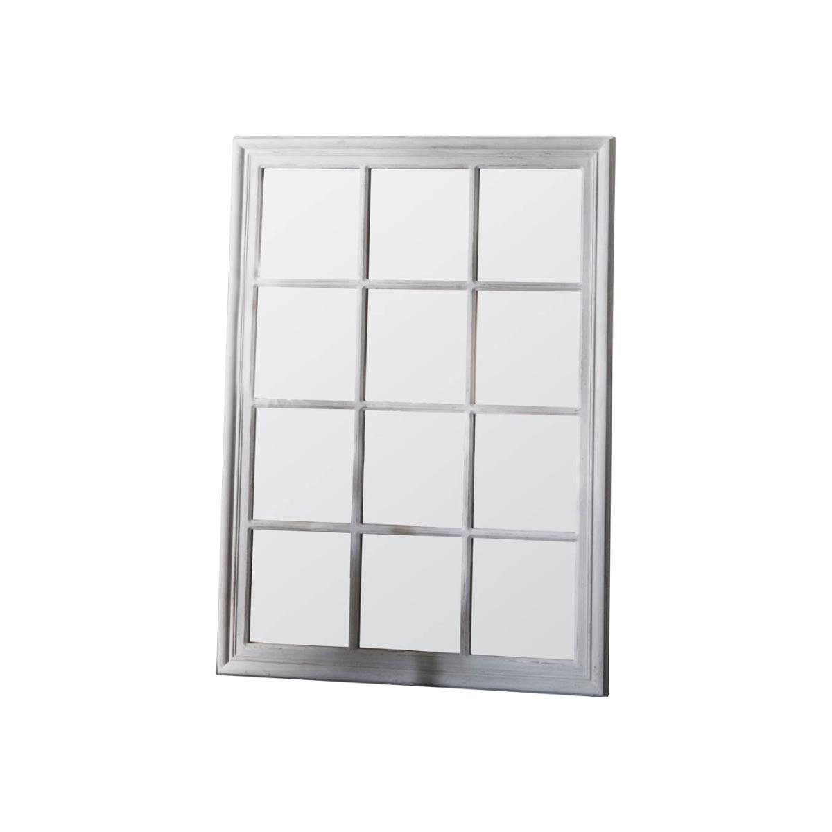 Darcy Large Rectangle Wall Mirror - White – image 1