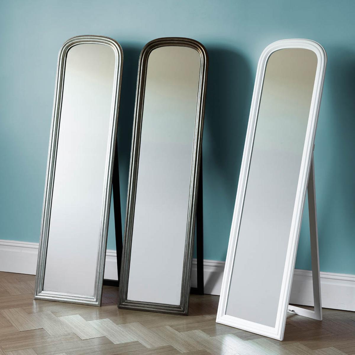 Keisha Extra Large Arched Cheval Mirror - Brass – image 2