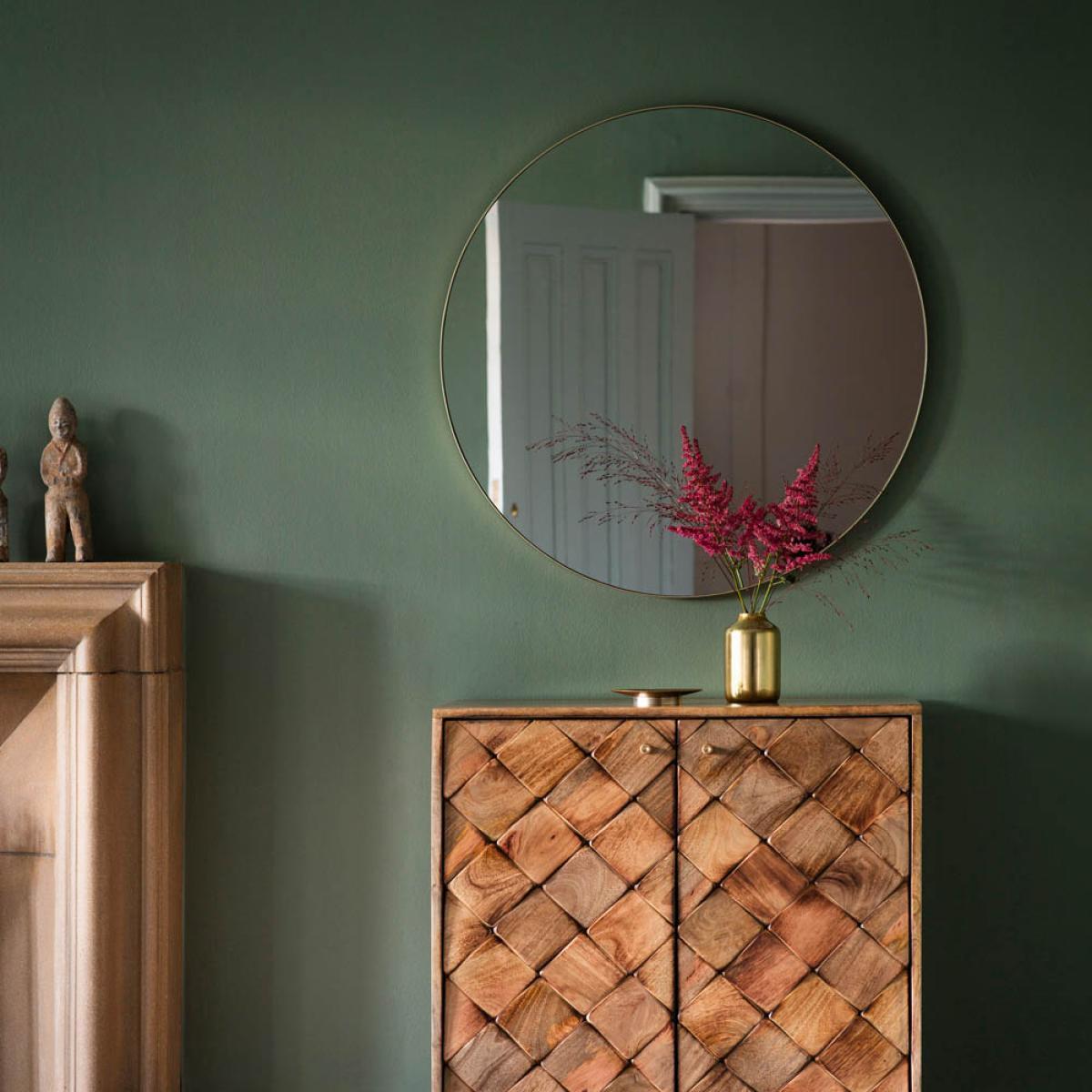 Chante Medium Round Wall Mirror - Champagne – image 3