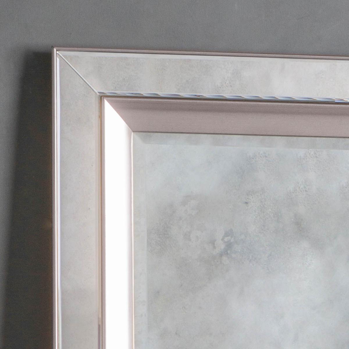 Saddie Large Rectangle Wall Mirror - Silver – image 3