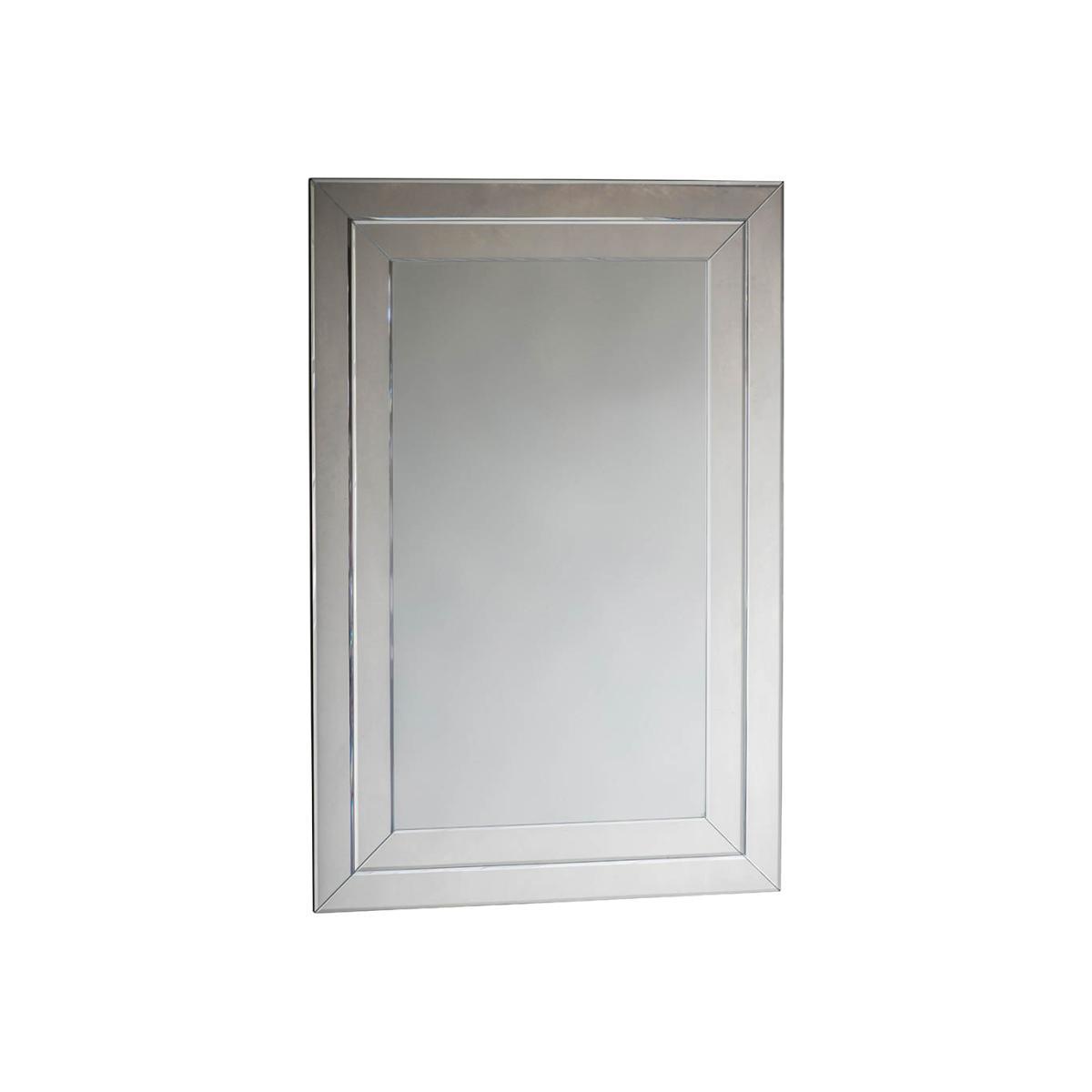Bedale Medium Rectangle Wall Mirror - Silver – image 1