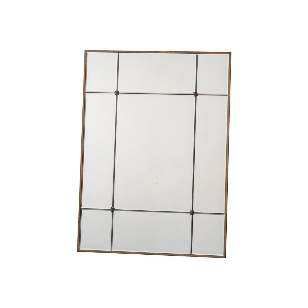Ozell Medium Rectangle Wall Mirror - Gold – image 1