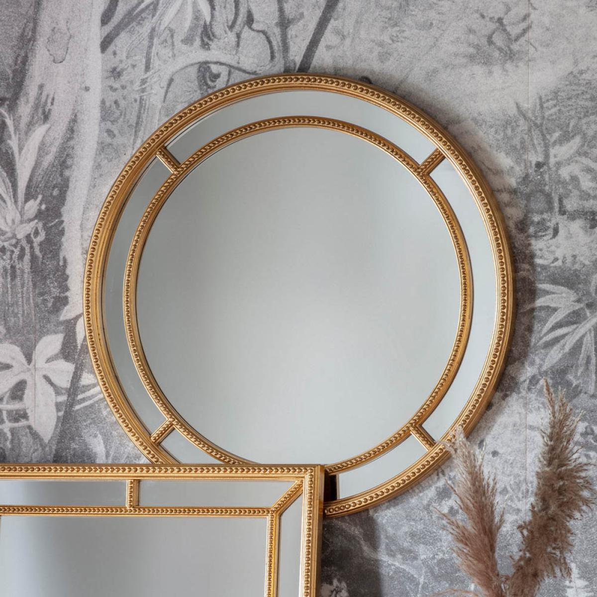 Ballinora Medium Round Wall Mirror - Gold – image 2