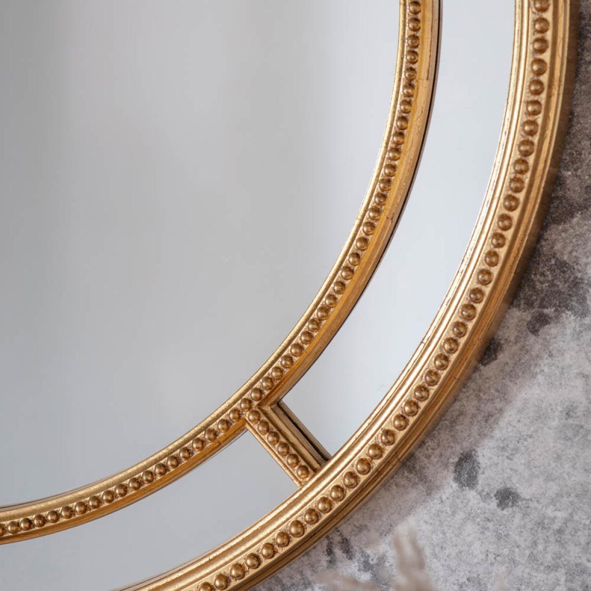 Ballinora Medium Round Wall Mirror - Gold – image 3