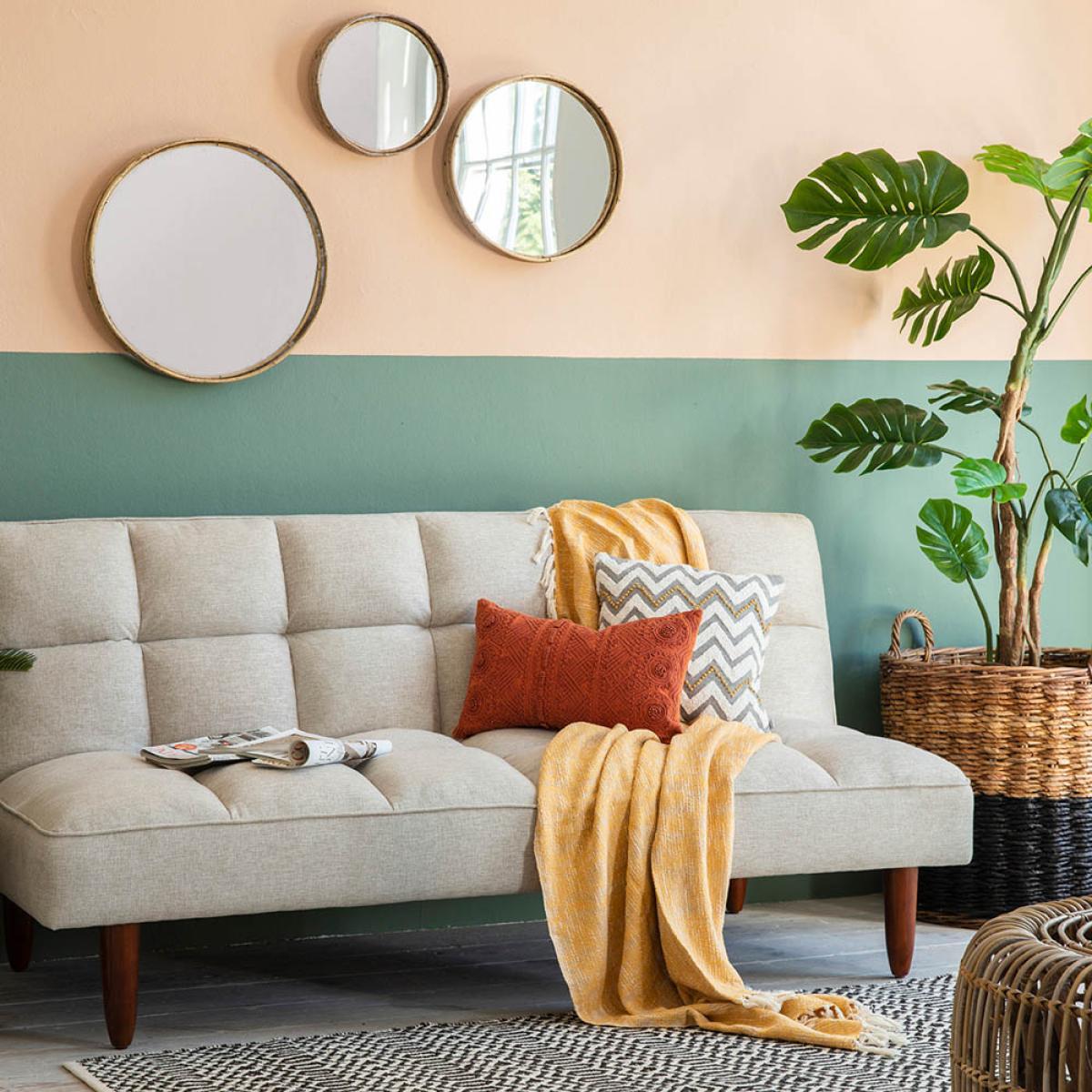 Albert Small Round Scatter Set Mirror - Rattan (Set of 3) – image 4