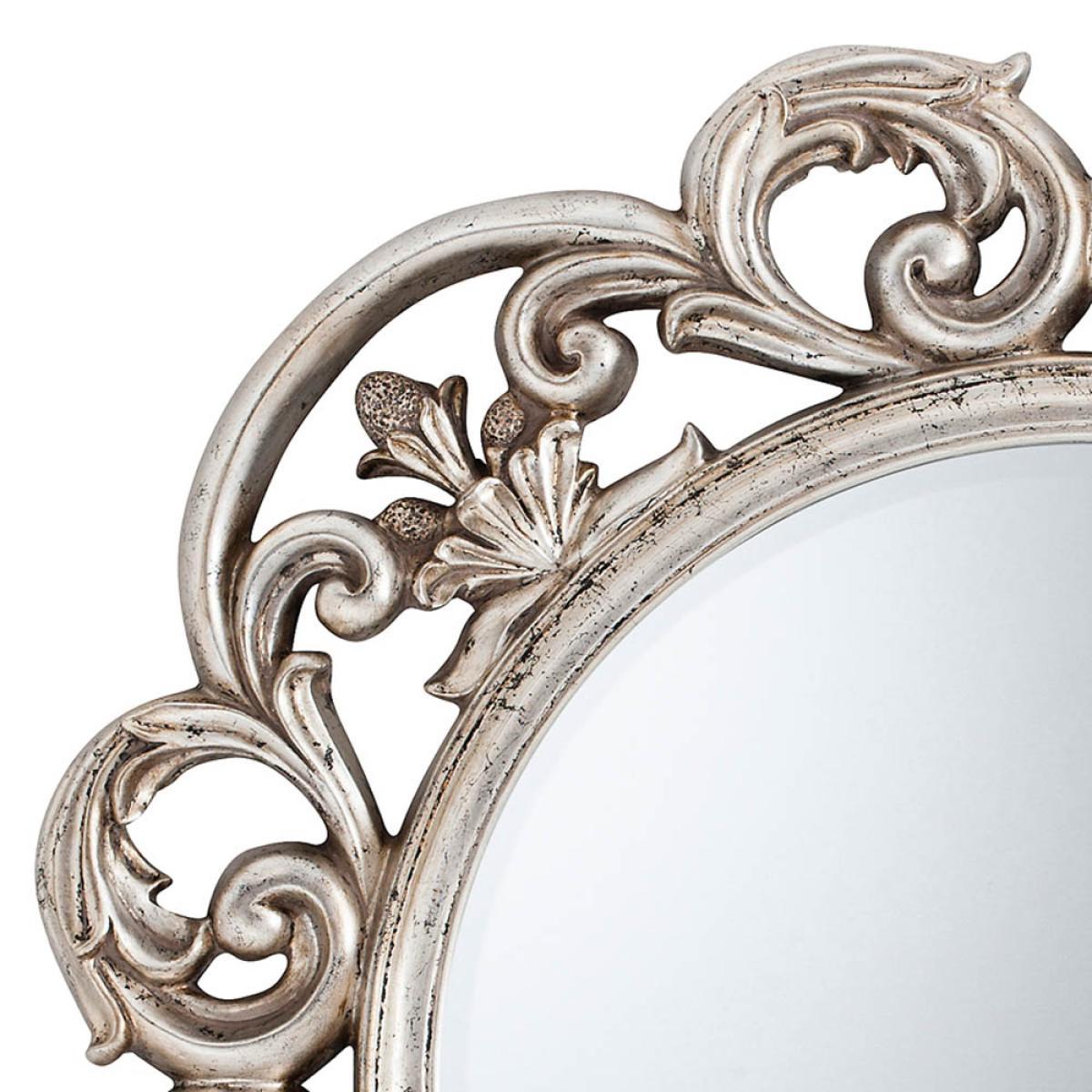 Aven Medium Round Wall Mirror - Silver – image 3