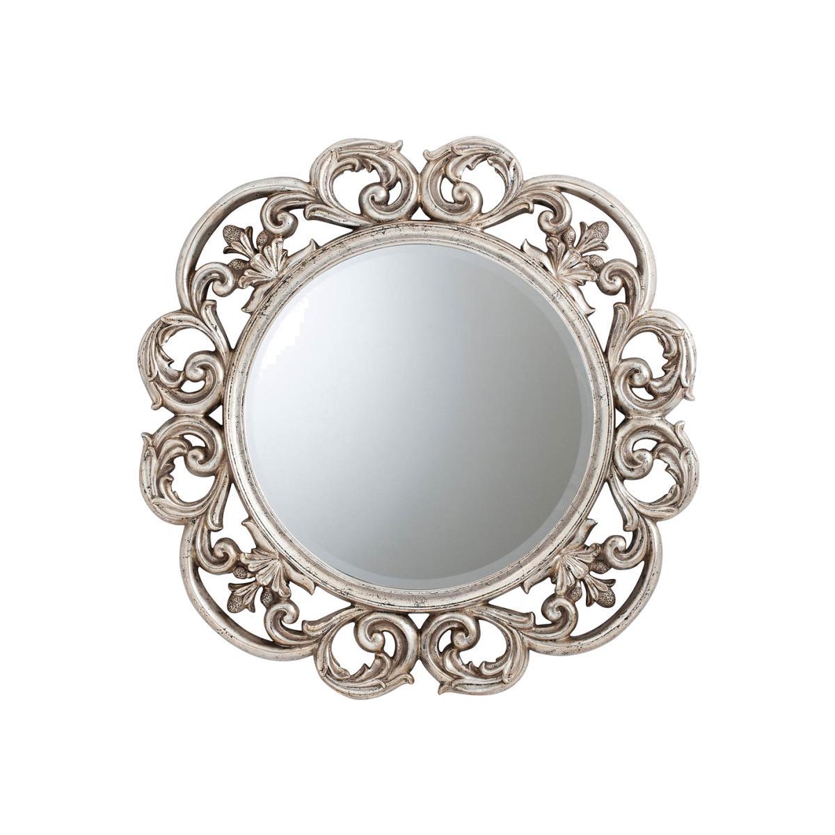 Aven Medium Round Wall Mirror - Silver – image 1