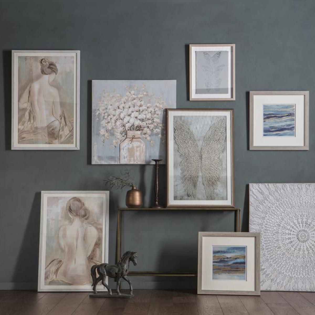 Golden 65cm x 94.5cm Wings Framed Art – image 3
