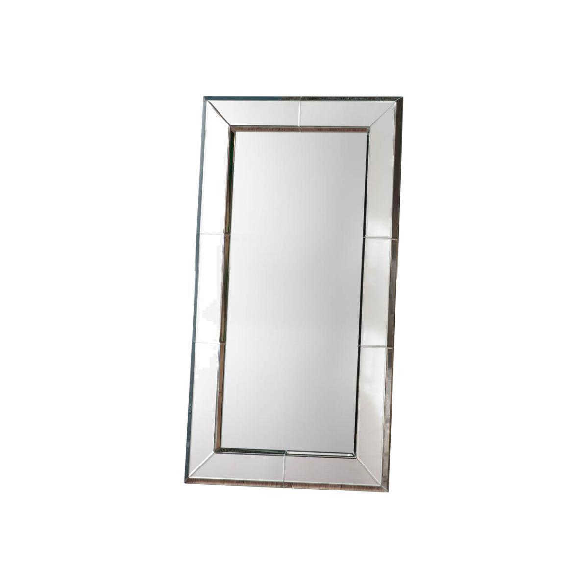 Birdie Large Rectangle Leaner Mirror - Silver – image 1