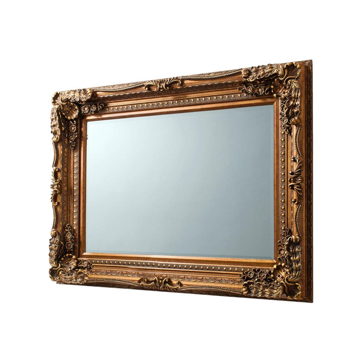 Louis Large Rectangle Wall Mirror - Gold – image 1