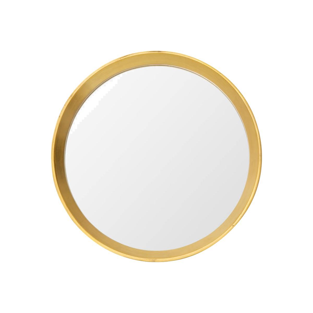 Malissa 40cm Small Round Wall Mirror - Gold