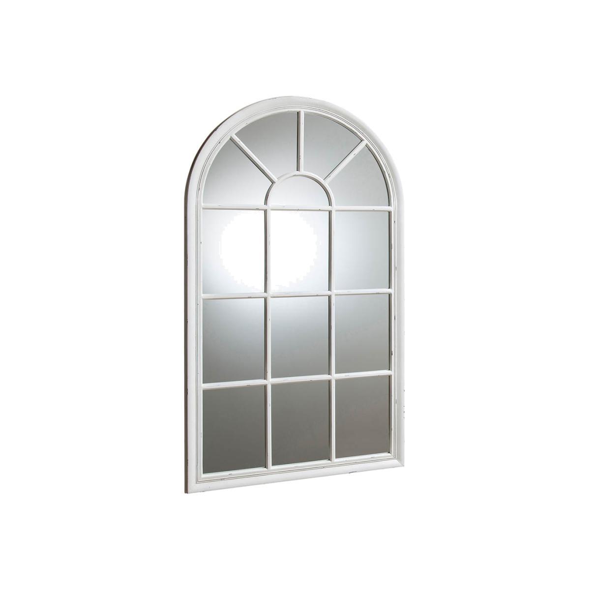 Ilkley Large Arched Wall Mirror - White – image 1