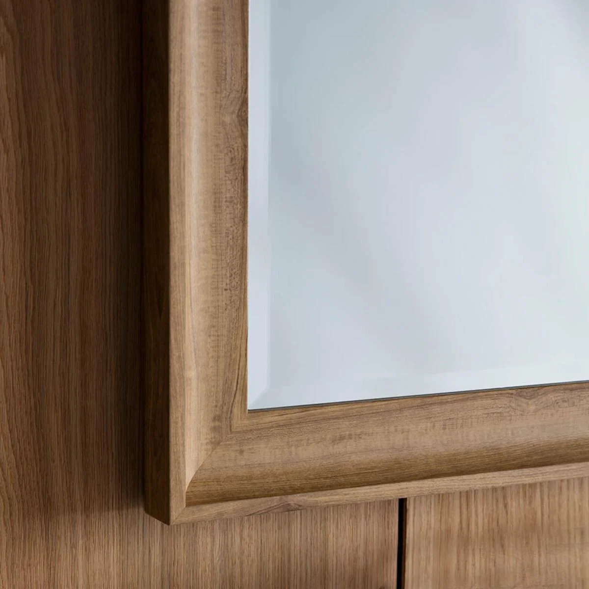 Horsham Large Rectangle Wall Mirror - Light Wood – image 2