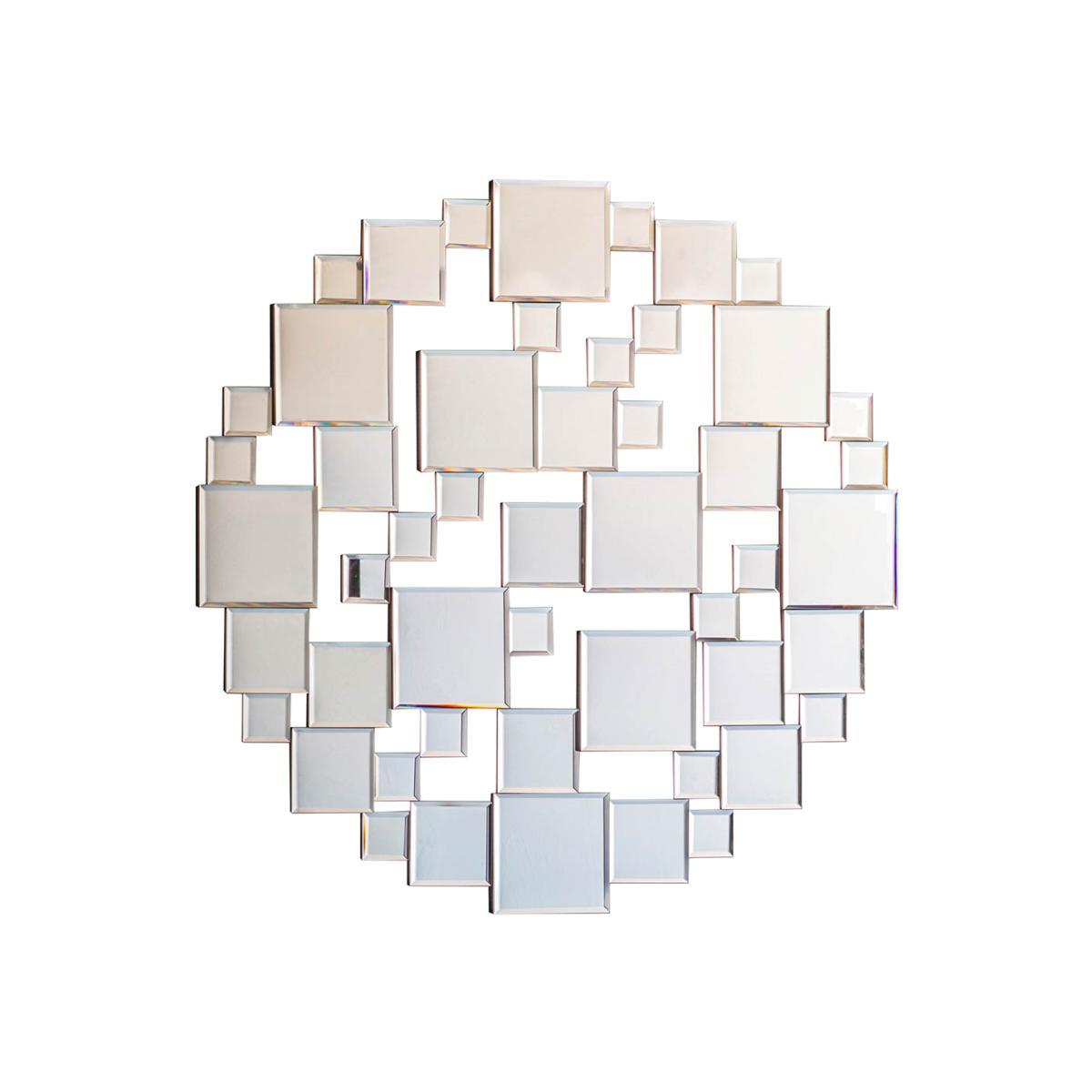 Regan Medium Round Wall Mirror - Silver – image 1