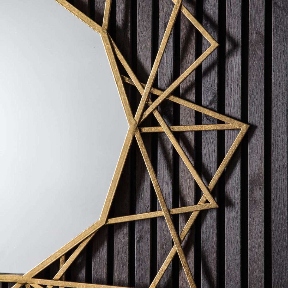 Banbridge Medium Round Wall Mirror - Gold – image 2