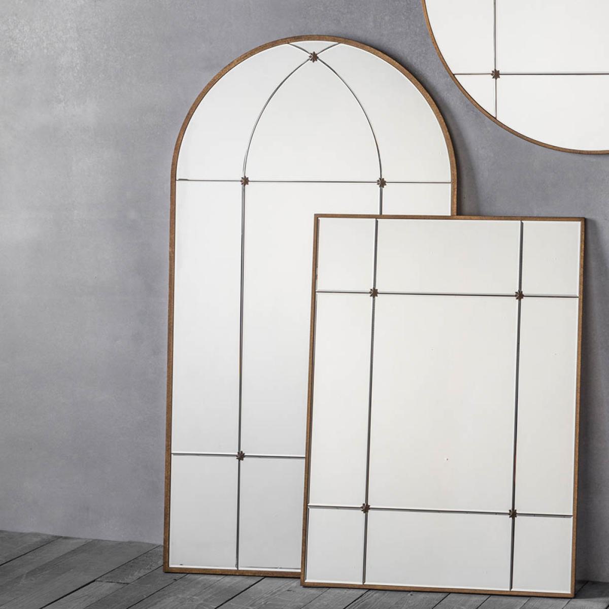 Ozell Large Arched Wall Mirror - Gold – image 2