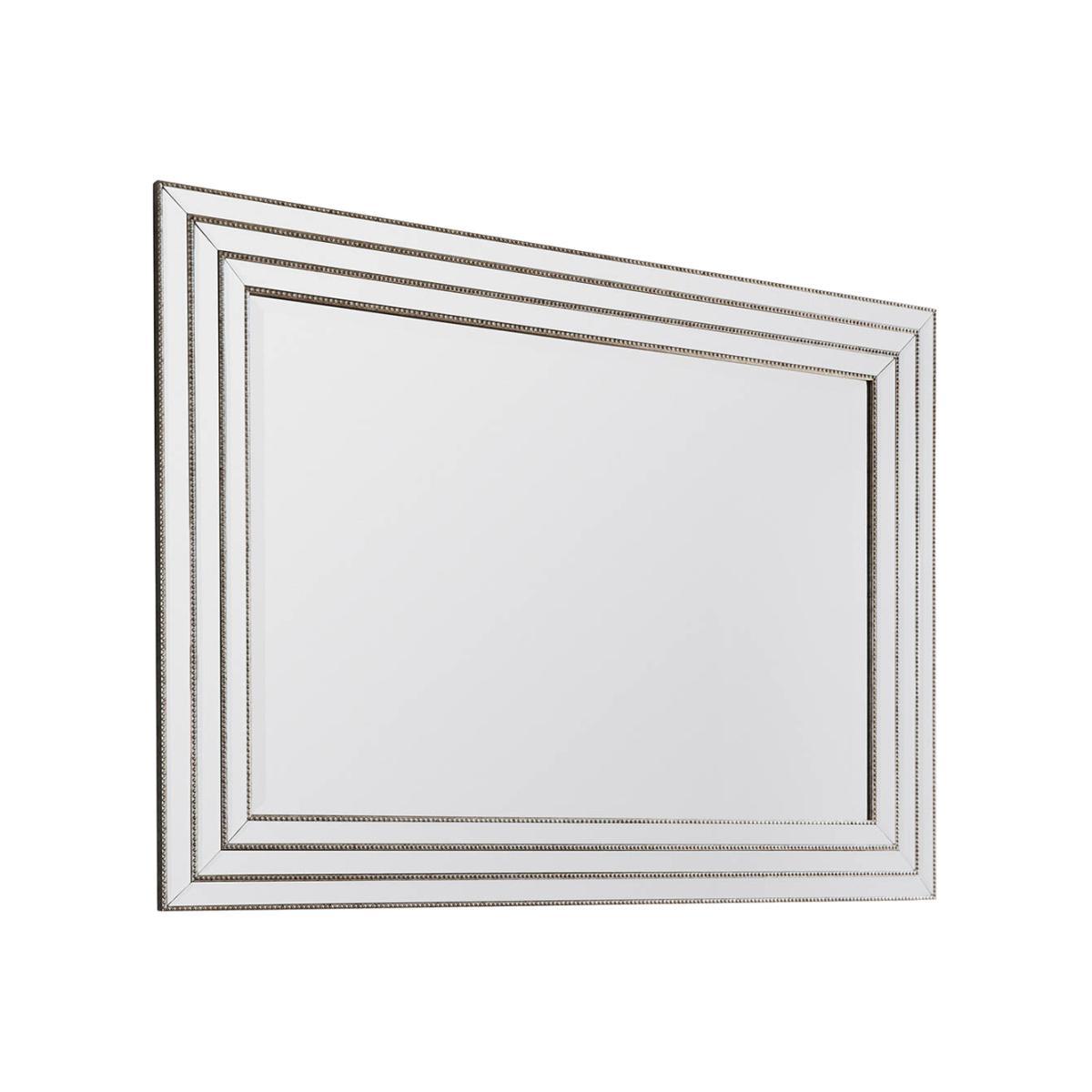 Bourne Large Rectangle Wall Mirror - Silver – image 1