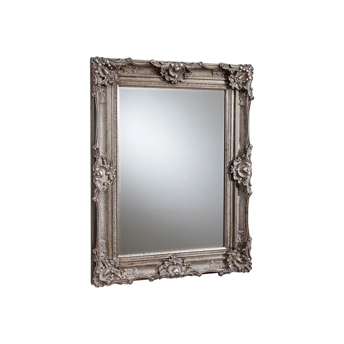 Barden Large Rectangle Wall Mirror - Silver – image 1