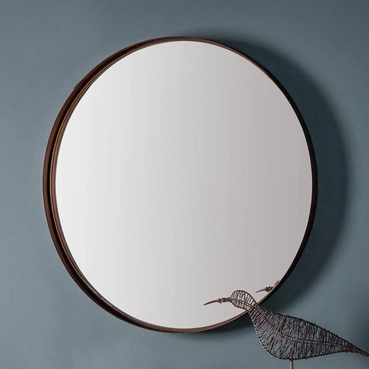 Jasper Medium Round Wall Mirror - Bronze – image 2