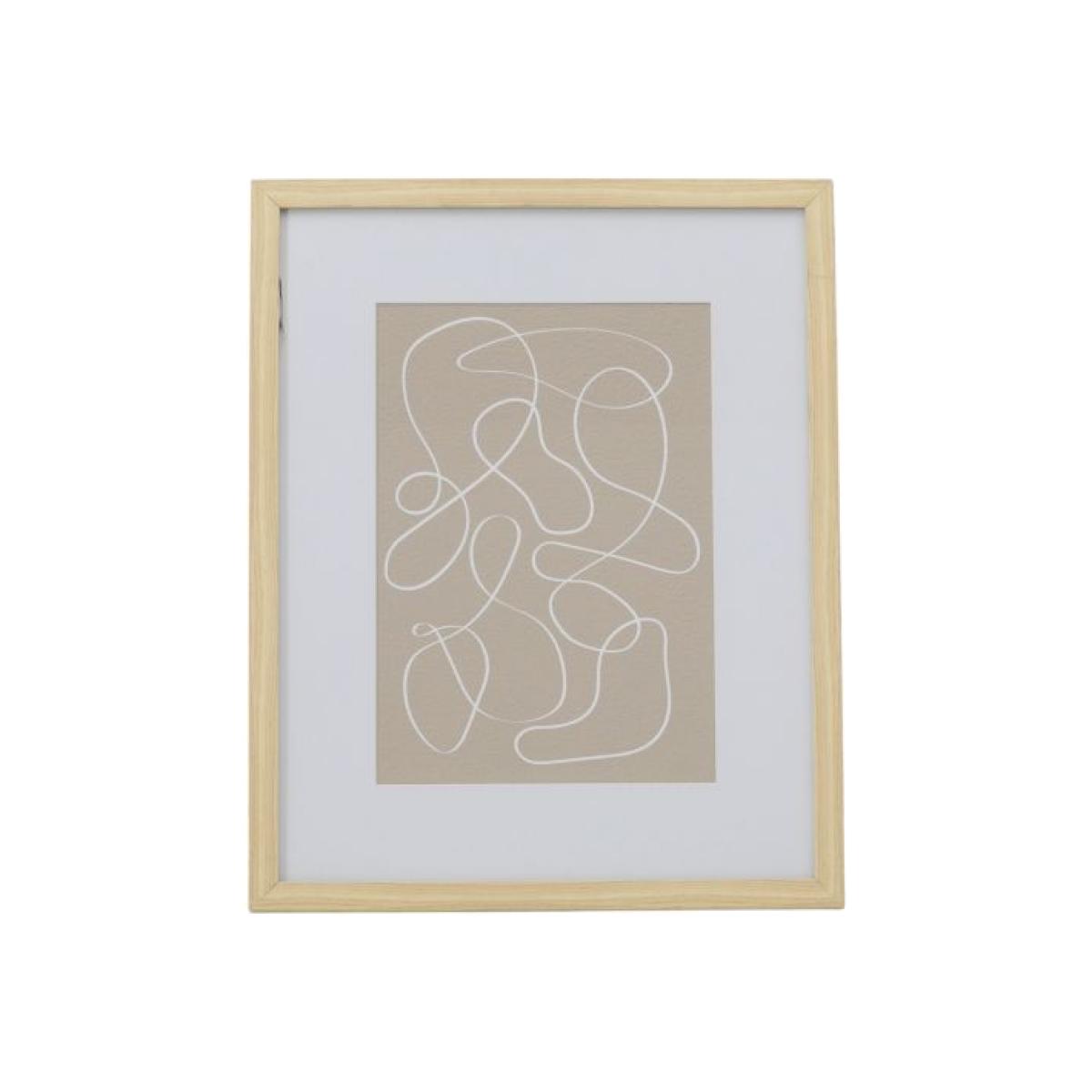 Trail 50cm x 40cm Line Drawing Framed Art – image 1