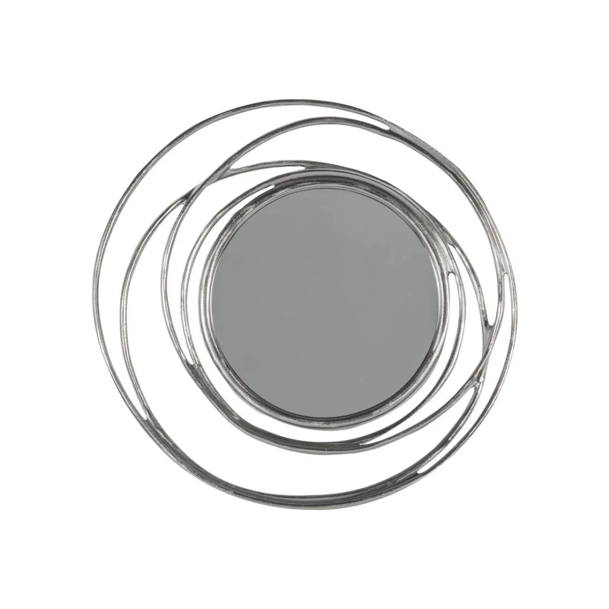 Juliann Medium Round Wall Mirror - Silver