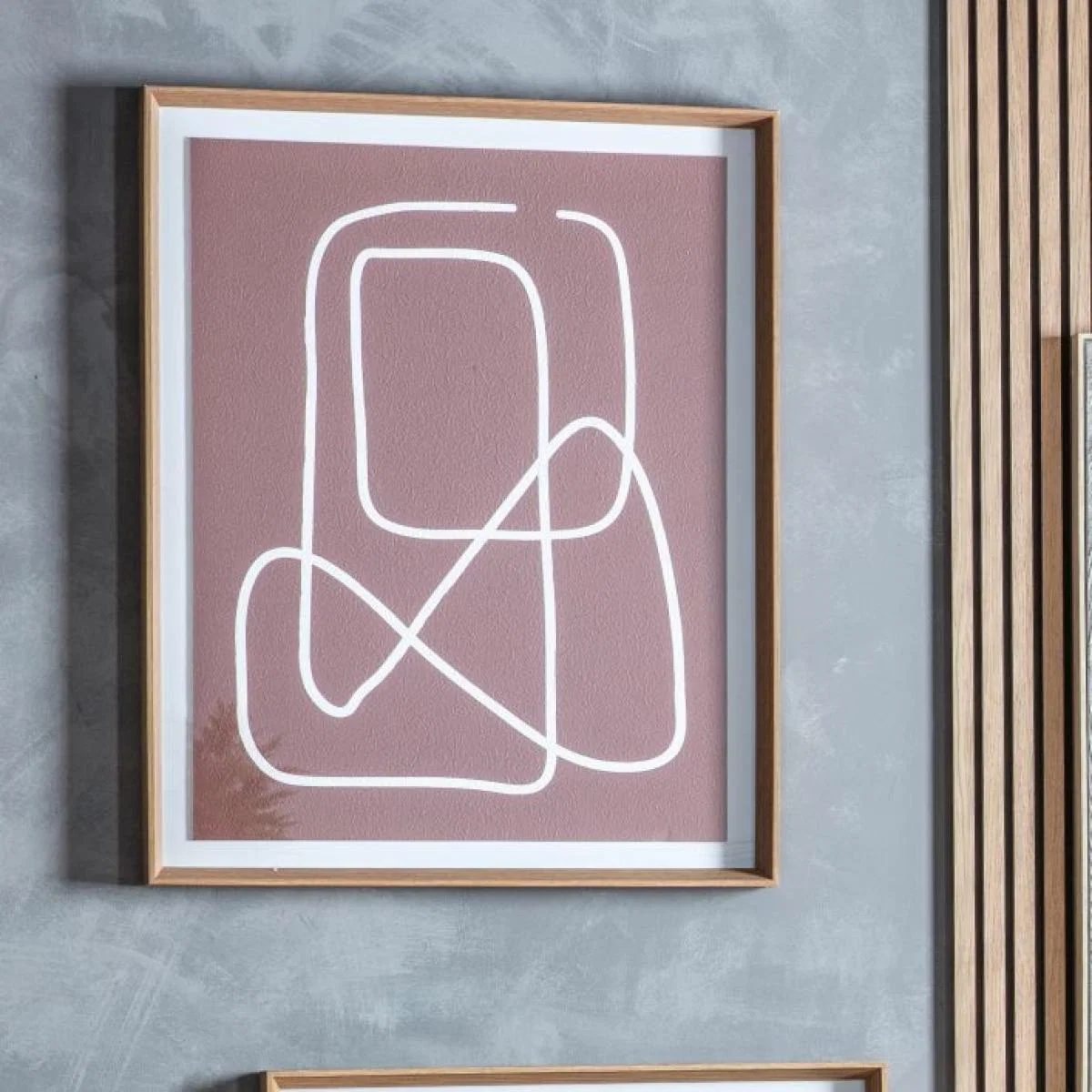 Terra 99.6cm x 79.6cm Line Drawing Framed Art – image 1