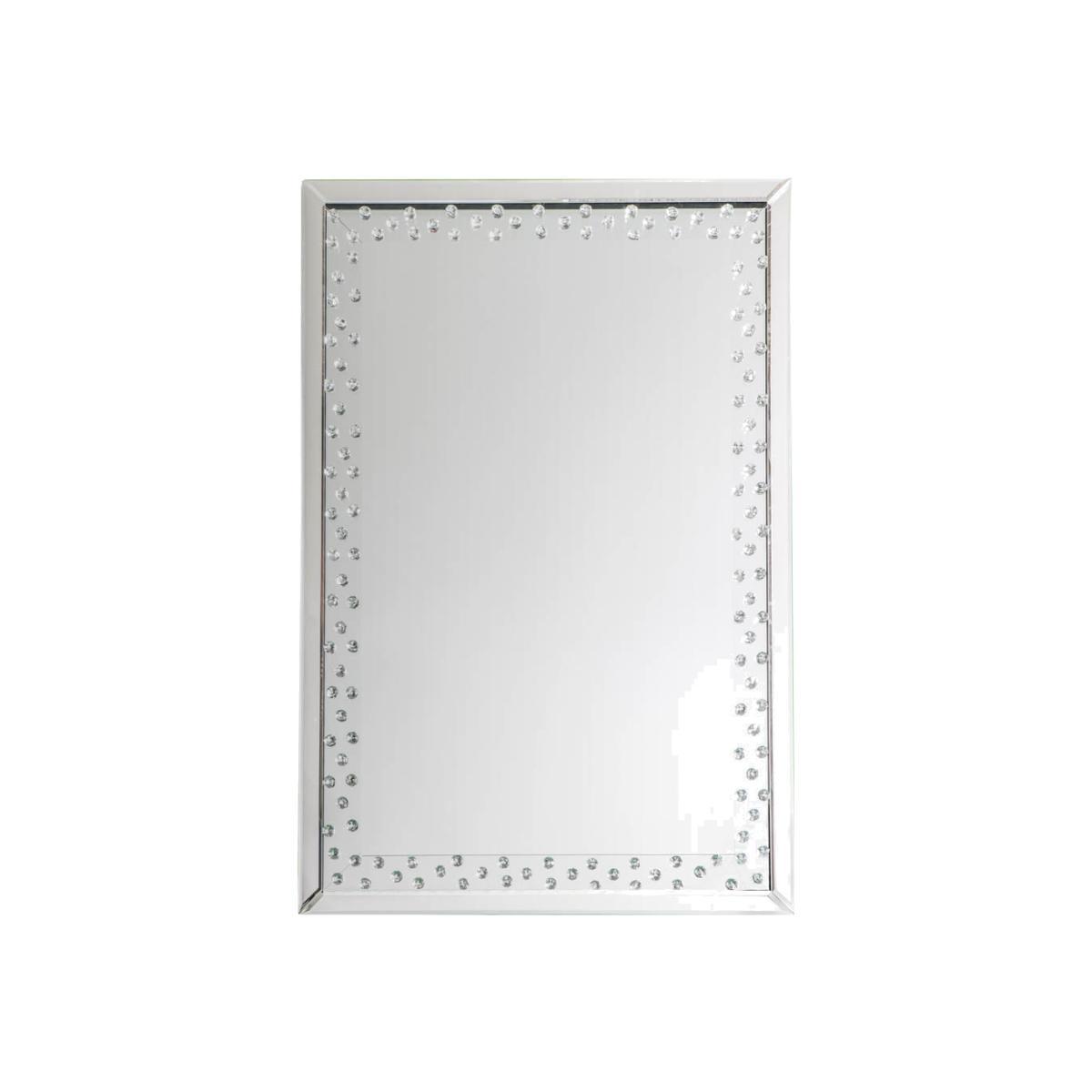 Laspra Medium Rectangle Wall Mirror - Silver
