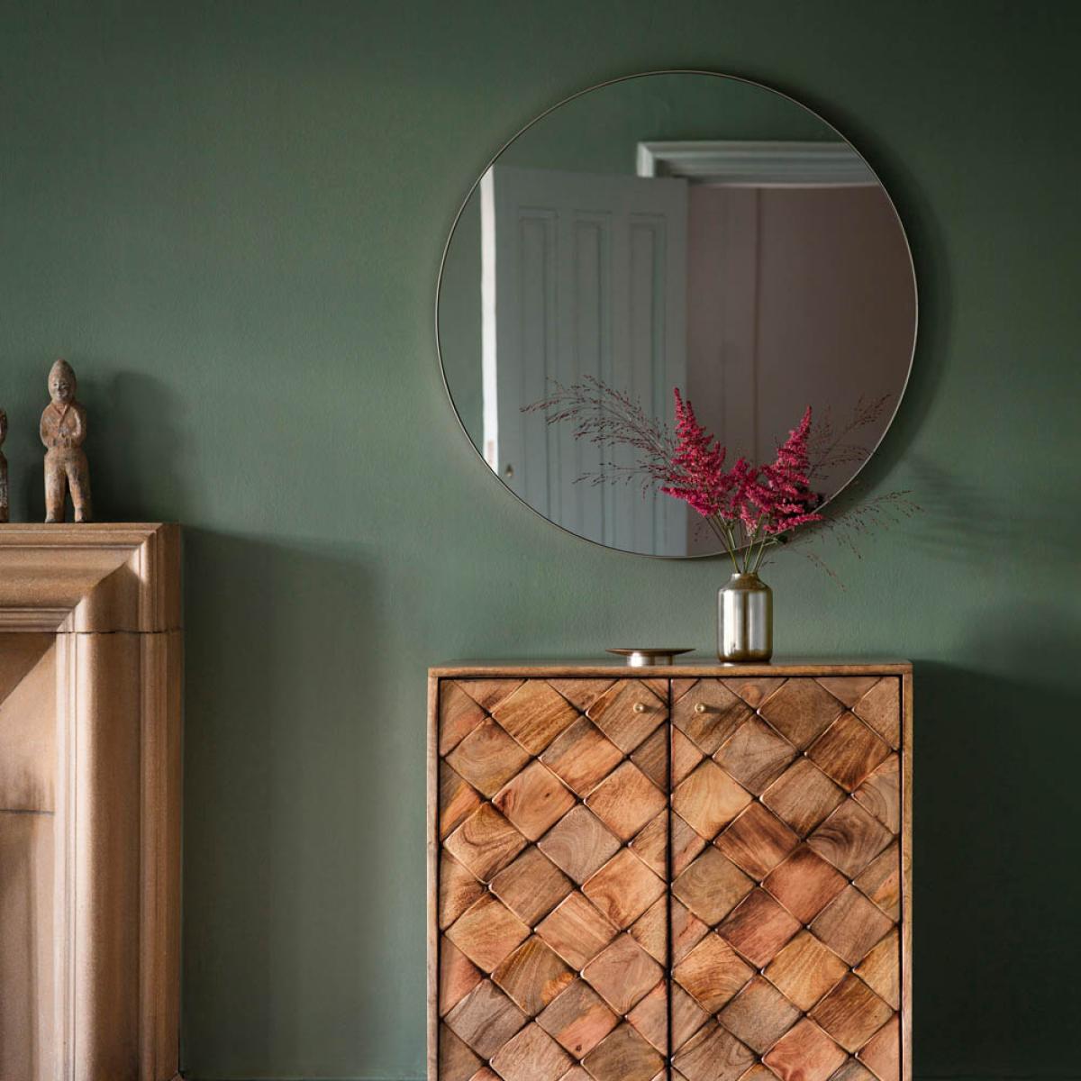 Chante Medium Round Wall Mirror - Silver – image 3