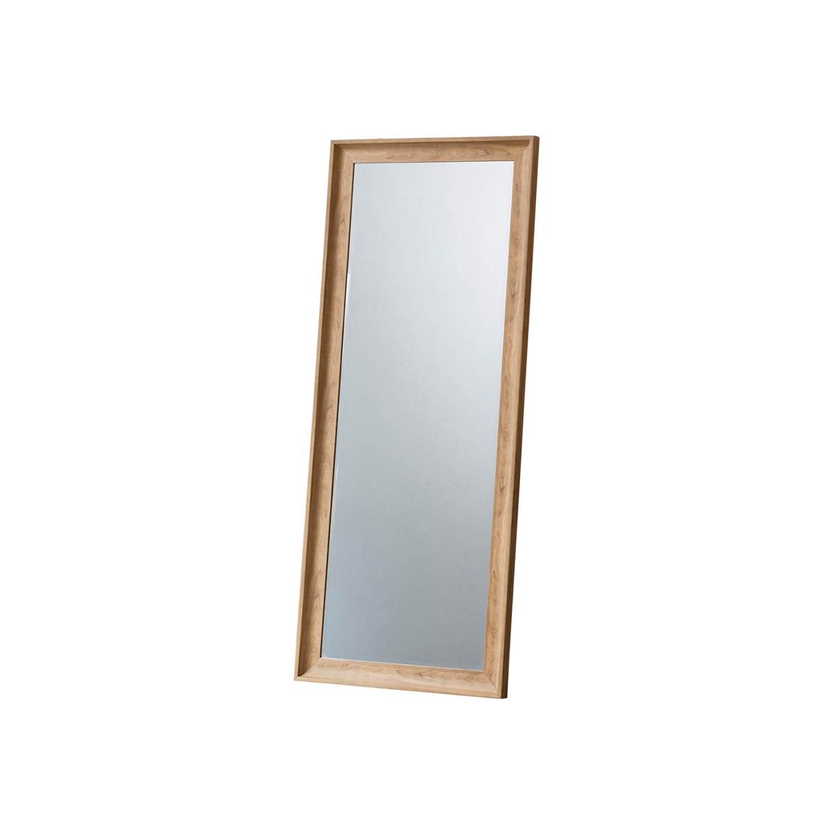 Horsham Extra Large Rectangle Leaner Mirror - Light Wood – image 1