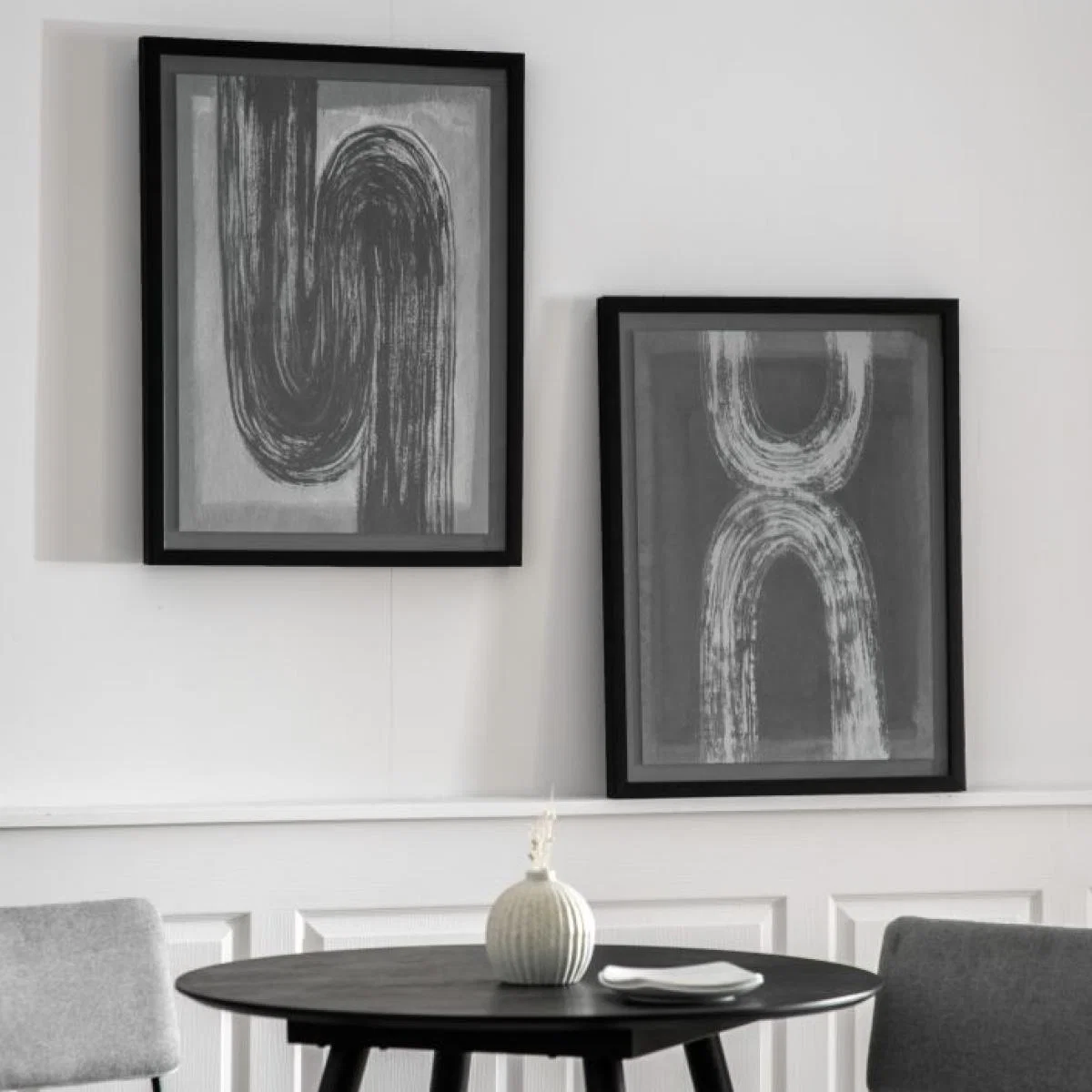 Avenue 78cm x 60cm Abstract Charcoal – image 2