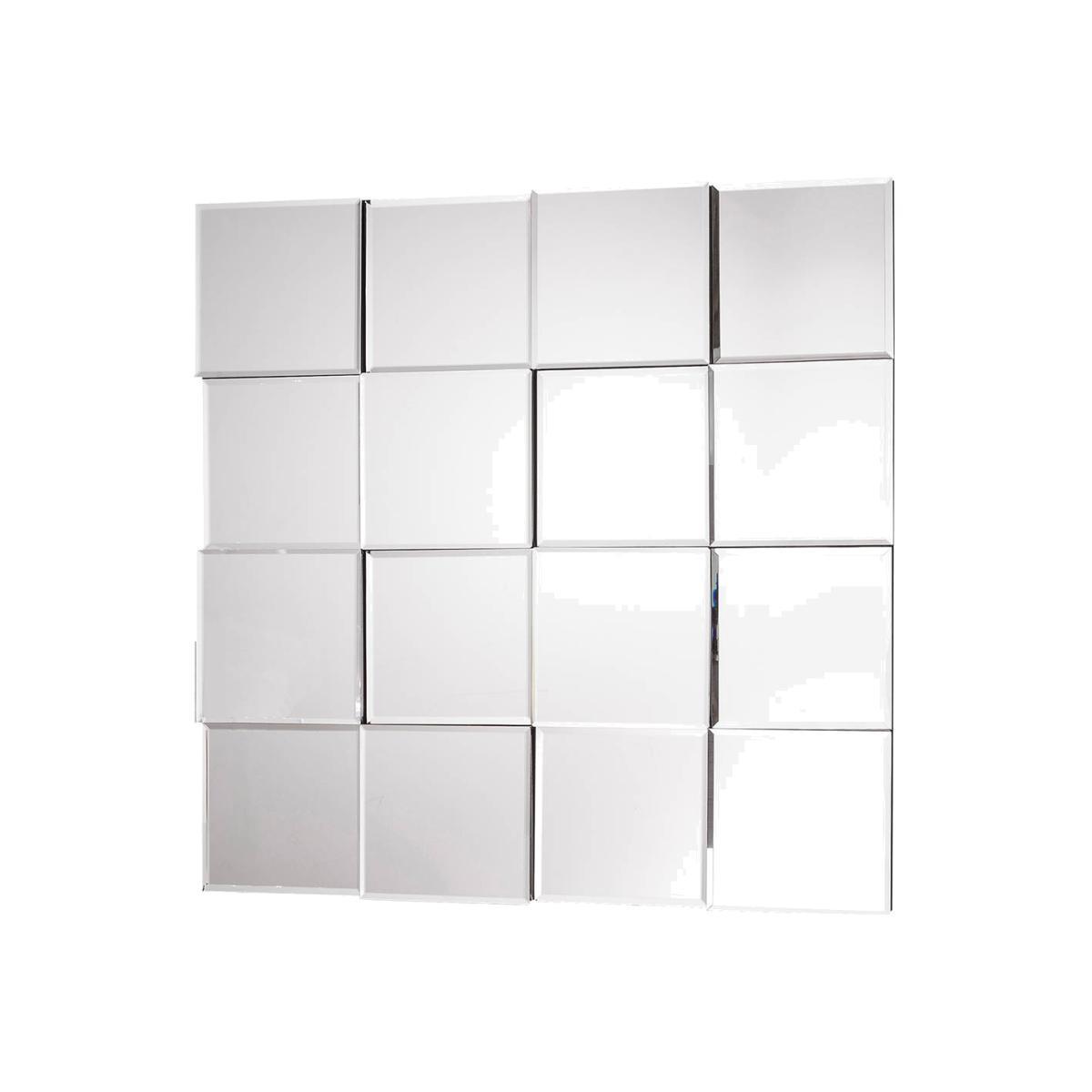 Shirley Medium Square Wall Mirror - Silver – image 1