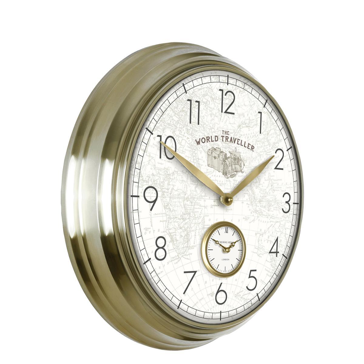 Thomas Kent 48cm Greenwich Timekeeper Wall Clock - World Traveller – image 2