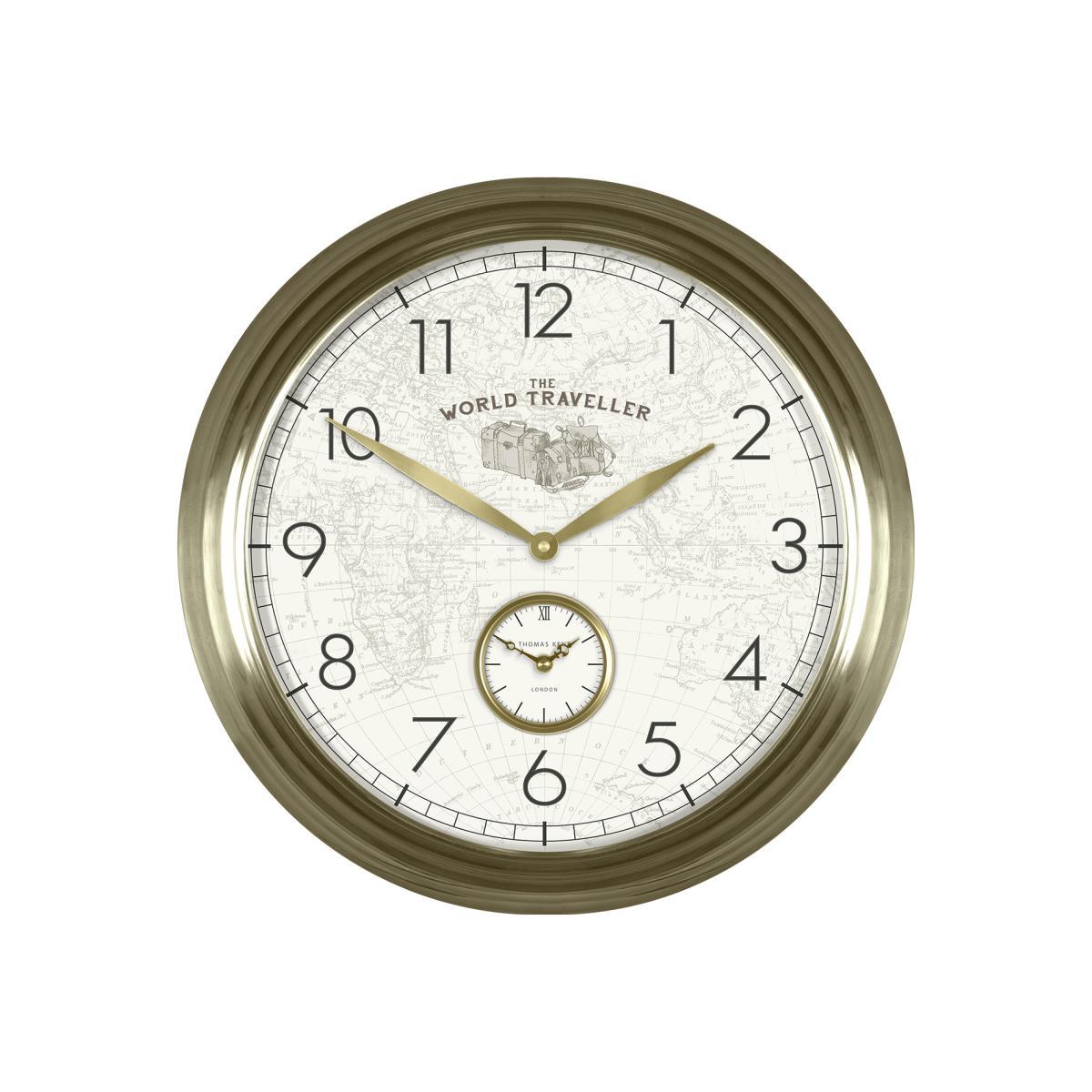 Thomas Kent 48cm Greenwich Timekeeper Wall Clock - World Traveller – image 1