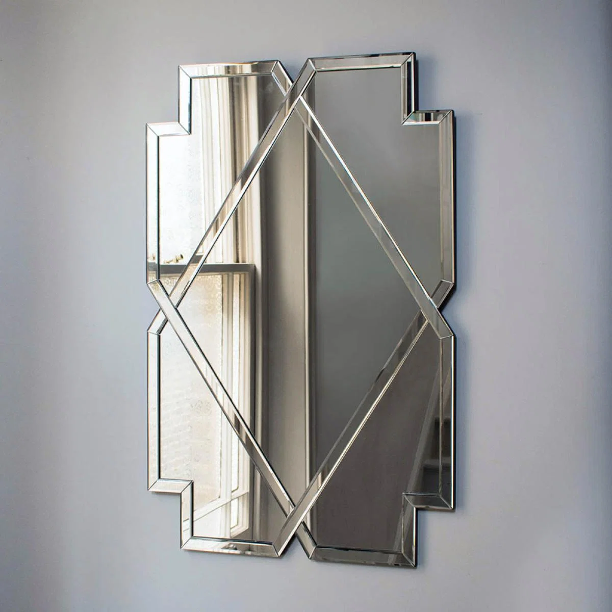 Lance Medium Irregular Wall Mirror - Silver – image 2