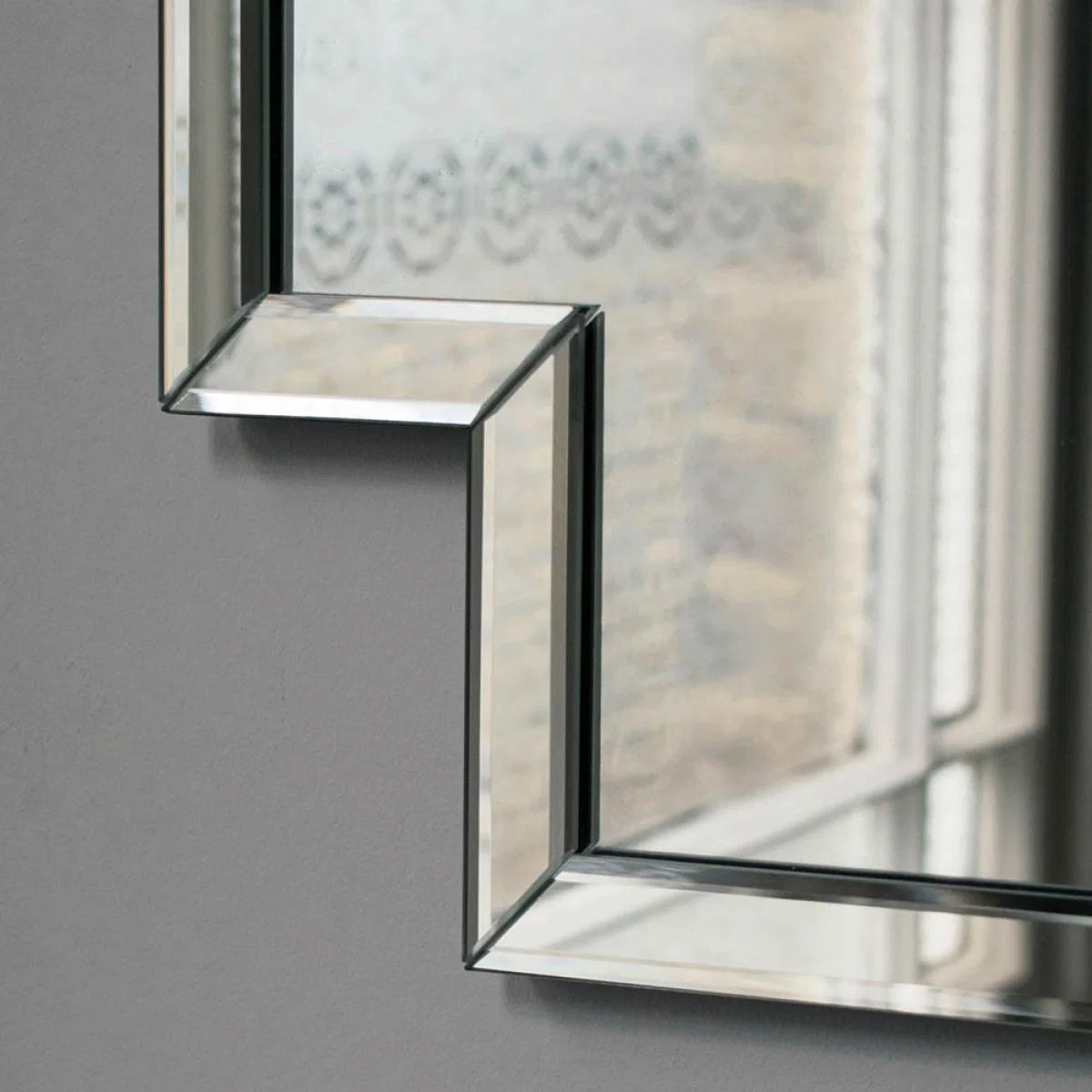Lance Medium Irregular Wall Mirror - Silver – image 3