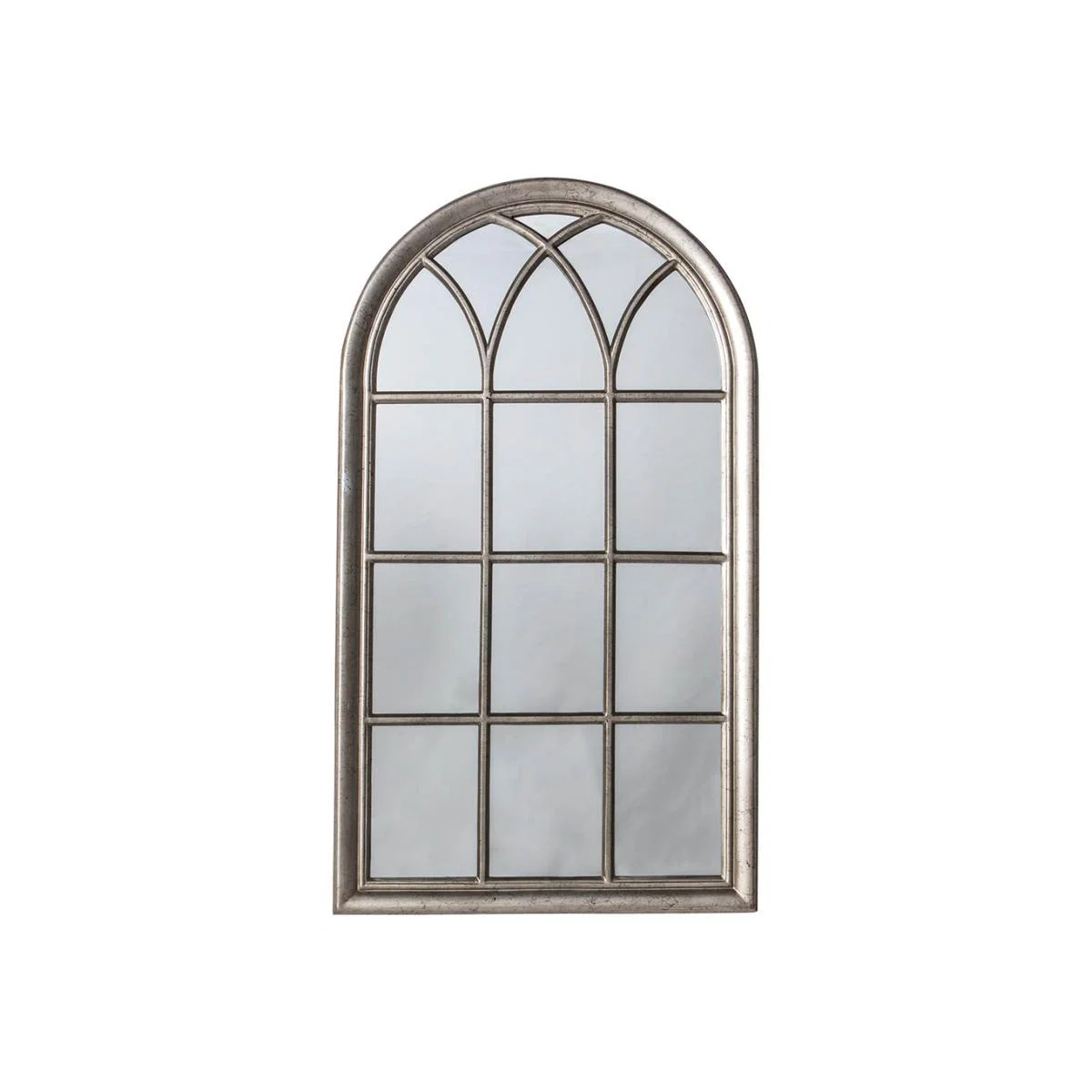 Azuma Medium Arched Wall Mirror - Silver – image 1