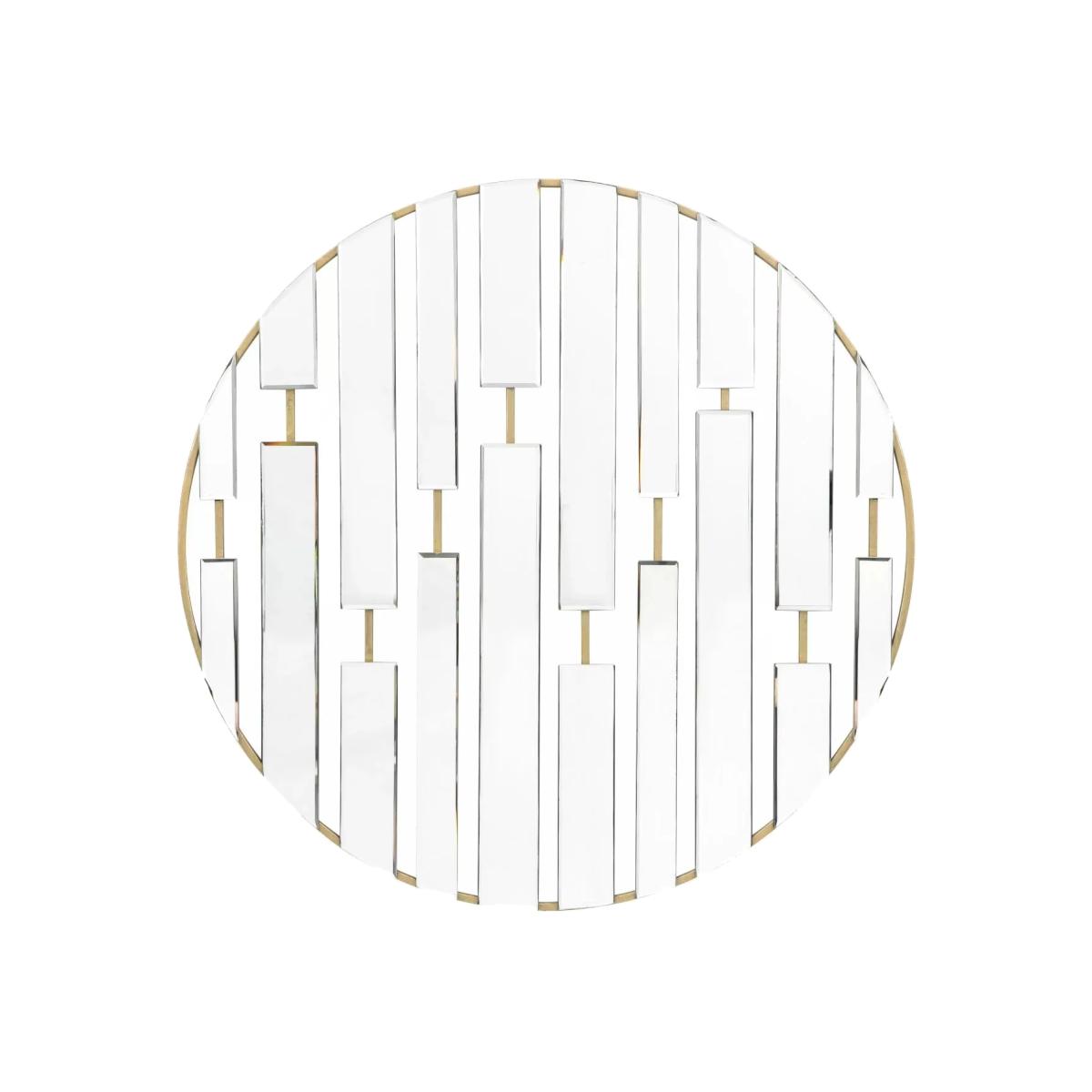 Jasper Round Mirror - Silver