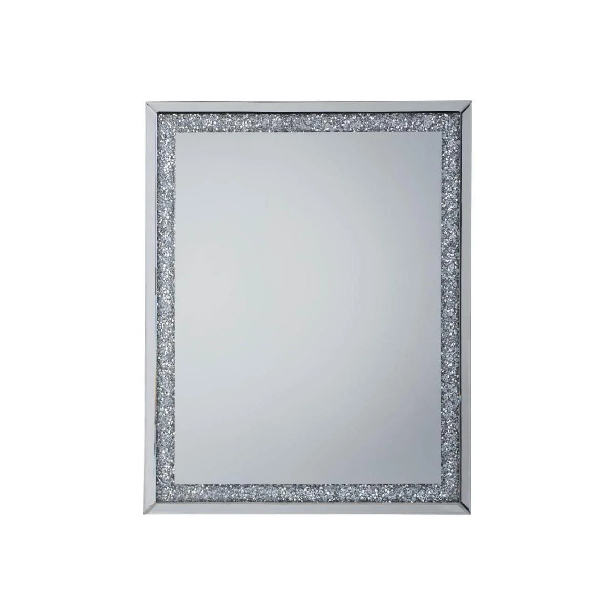 Hank Medium Rectangle Wall Mirror - Silver – image 1