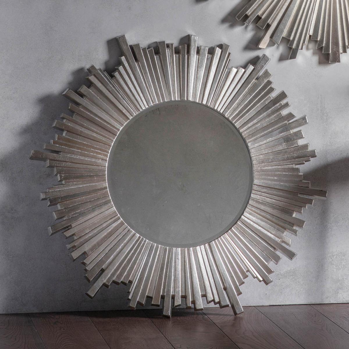 Oundle Medium Round Wall Mirror - Silver – image 3