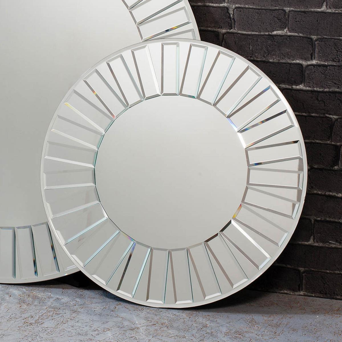 Cleckheaton 61cm Medium Round Wall Mirror - Silver – image 2