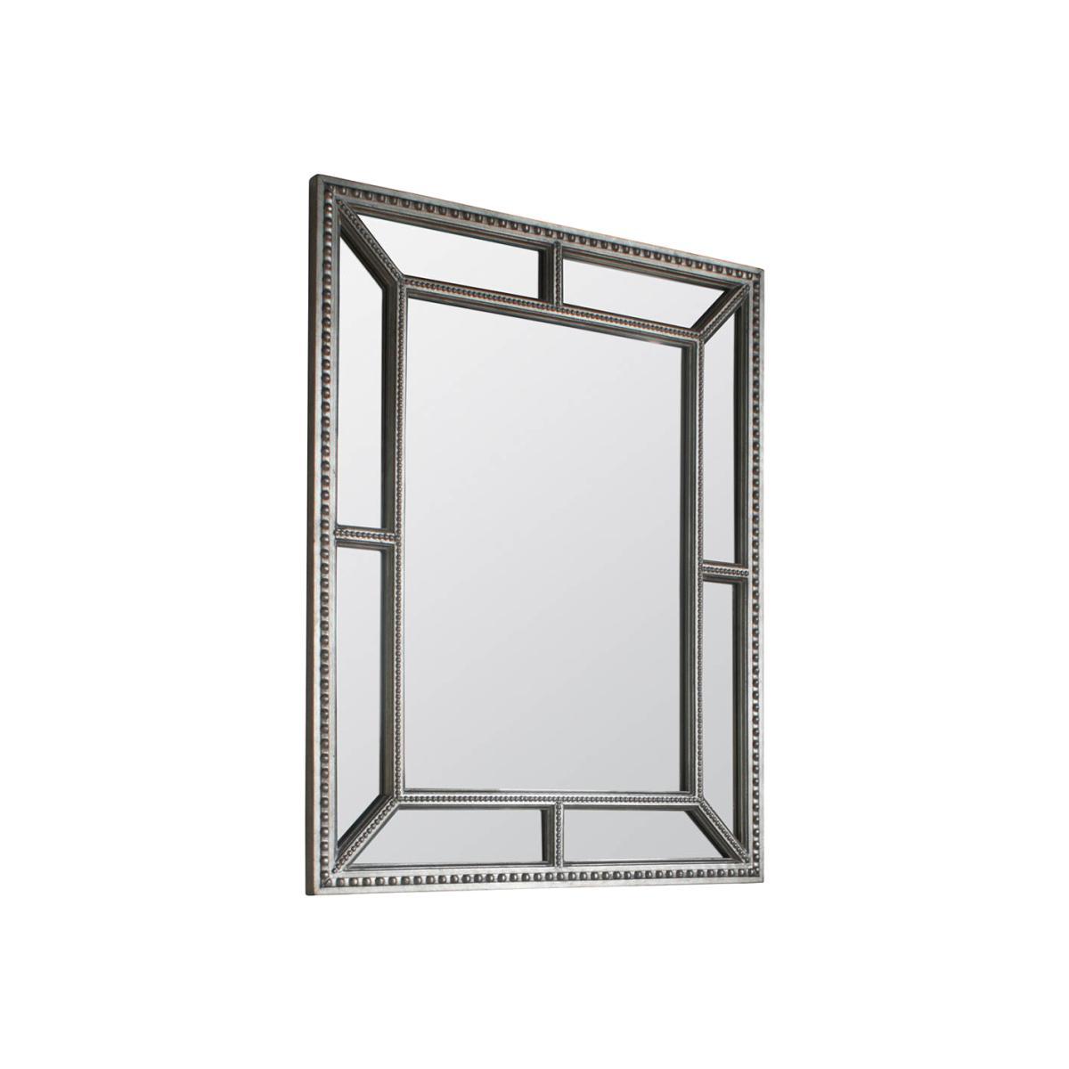 Brixham Medium Rectangle Wall Mirror - Silver – image 1