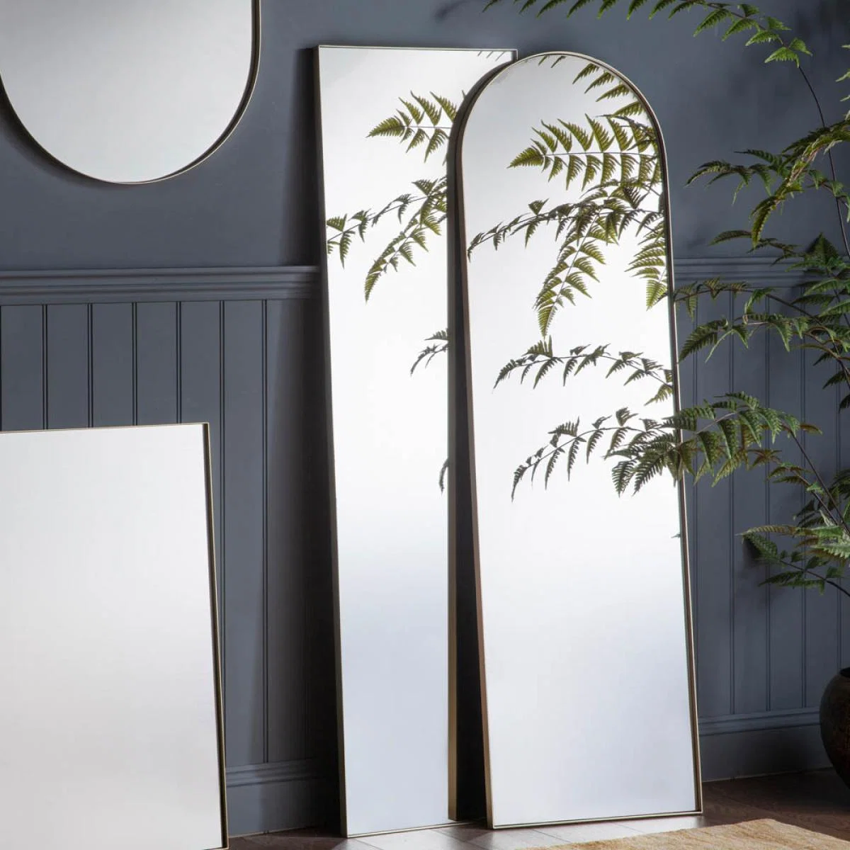 Rye Extra Large Rectangle Leaner Mirror - Silver – image 2