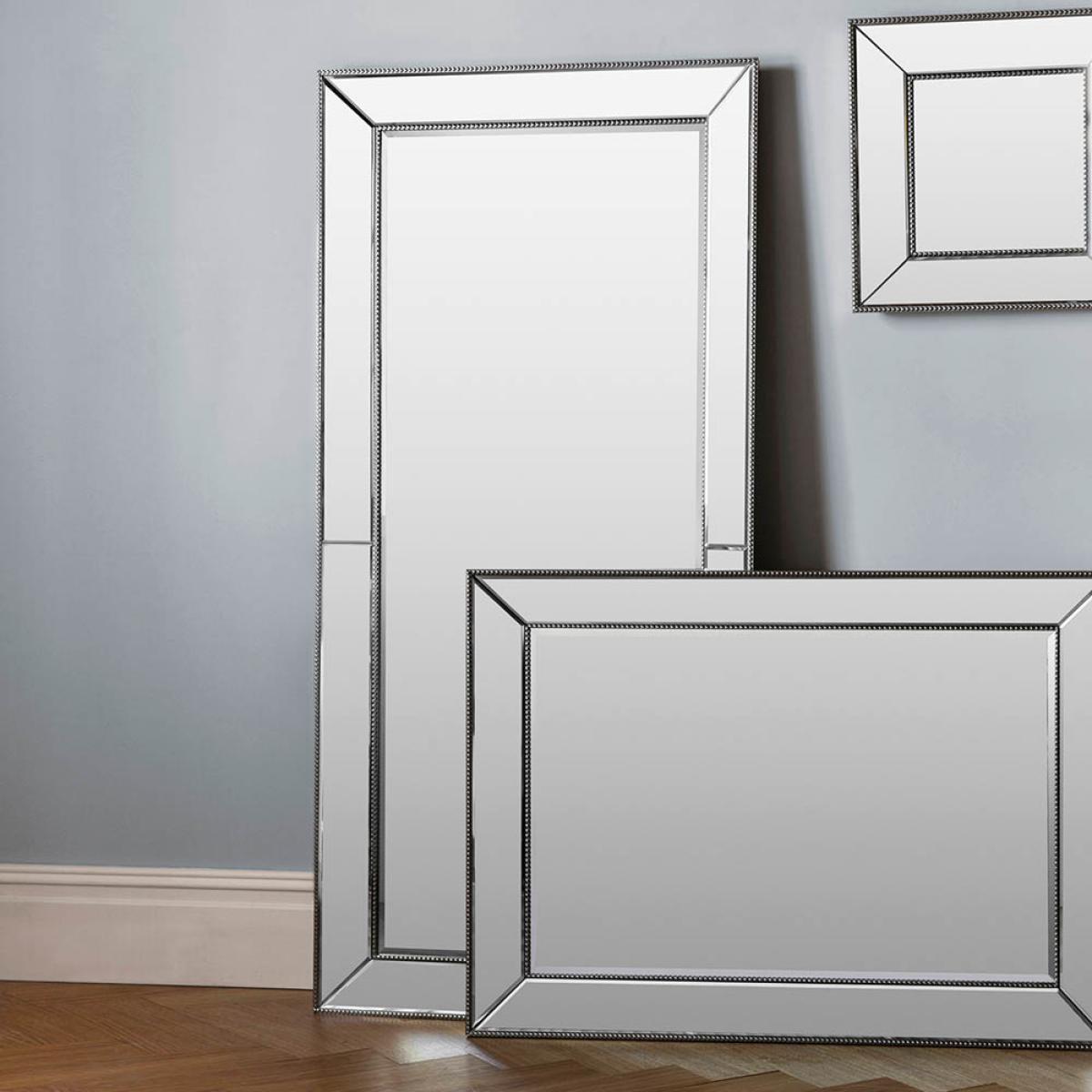 Kaitlyn Extra Large Rectangle Leaner Mirror - Silver – image 2