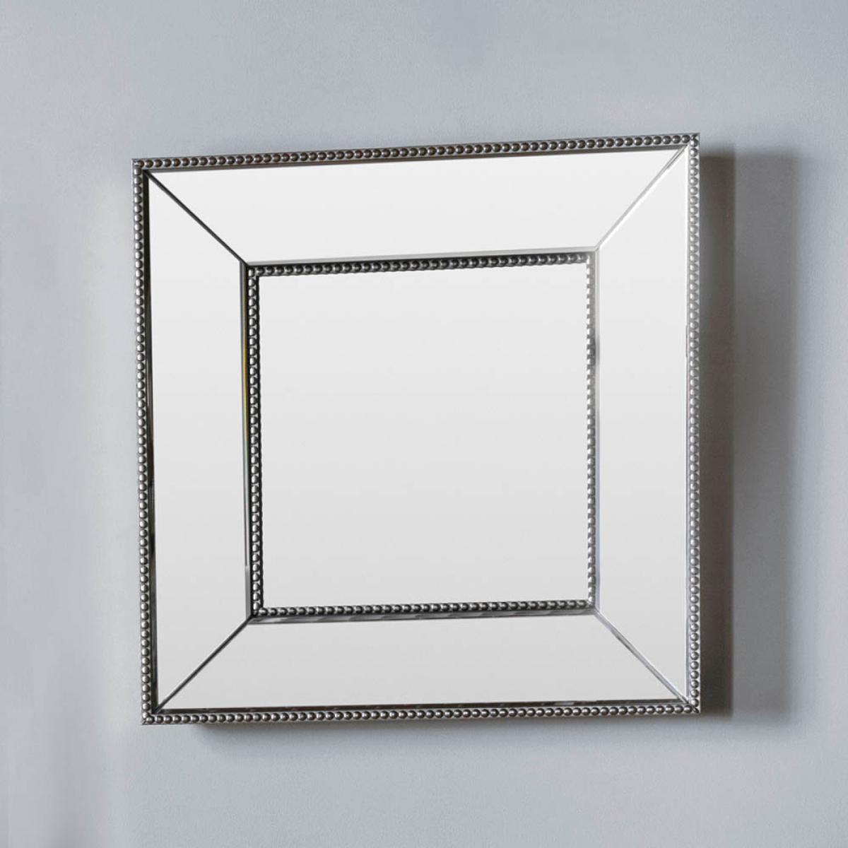 Kaitlyn Small Square Wall Mirror - Silver – image 2