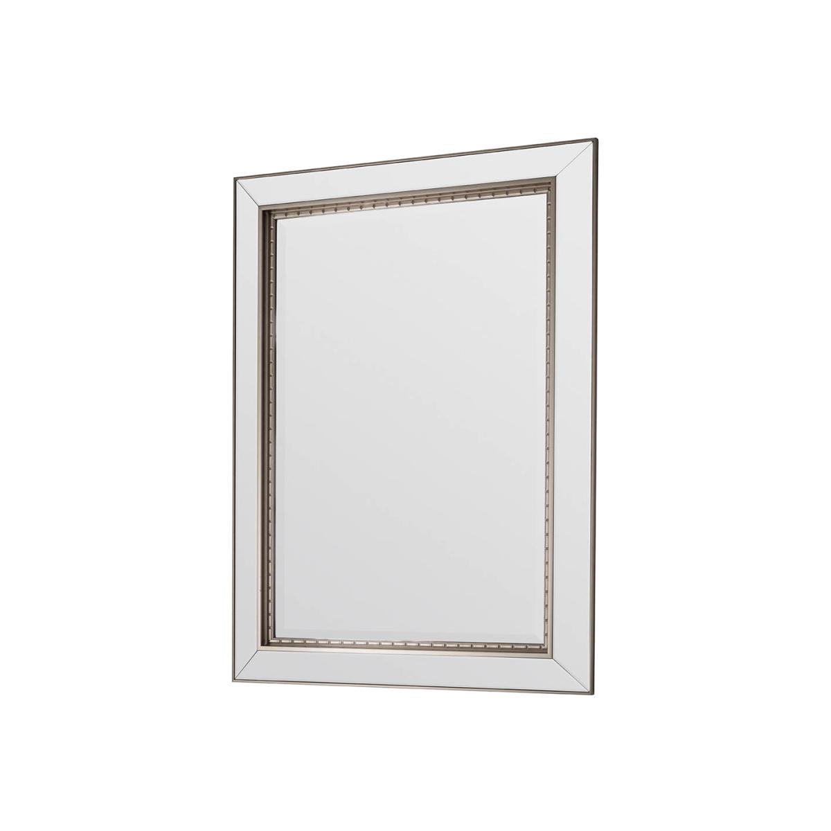 Wooler Large Rectangle Wall Mirror - Silver – image 1